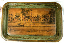 Original Antique College of Princeton New Jersey Metal Serving Tray University picture
