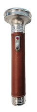 Vintage SUNDANCE Tiger Head Brand LEATHER CLAD Flashlight Retro-style picture