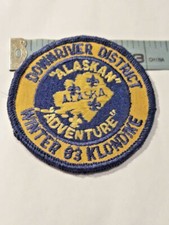 Vtg Boy Scouts of America 1983 Alaskan Adventure Emb Patch BSA ~ Ships FREE picture