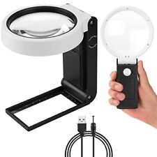 Magnifying Glass with Light and Stand for Coins Stamps Map Jewelry picture
