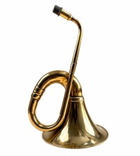 Antique Brass Ear Trumpet Horn Vintage Hearing Aid Collectible picture
