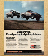 Champion Copper Plus Walker Evans Dodge Dakota - Vtg Print Ads Ephemera Art 1985 picture