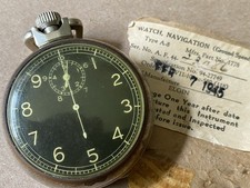 Vtg WWII Era Elgin Pocket Watch Type A-8 Navigation Ground Speed Watch picture