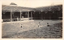 Agua Caliente Springs California 1920s RPPC Real Photo Postcard Pool Sonoma Co picture