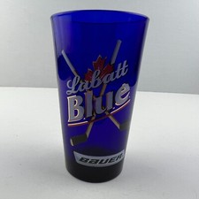 Labatt Blue Beer & Bauer Hockey Products Logo 16oz Pint Glass picture
