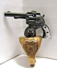 CLASSIC 1947 LONE RANGER KIX CEREAL PREMIUM 6-SHOOTER ADJUSTIBLE RING picture