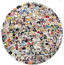 50PCS Random Mixed Anime Genre DemonSlayer DragonBall Z OnePiece Naruto Stickers picture