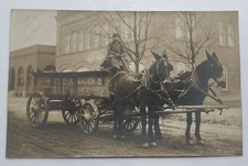 C. 1910 Lansing MI Delivery Horse Wagon CLEAR BAUER CO. Real Photo Postcard RPPC picture