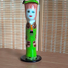 GANZ Bella Casa Melinda's Mink Trimmed Jacket Ceramic Vase 11in Susan Paley picture