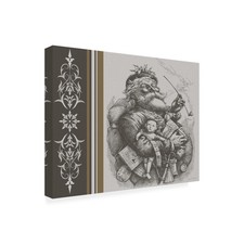 Trademark Fine Art - 'Winter Lodge' Canvas Art - 14x19 picture
