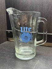 Vintage Miller Lite Glass Pitcher picture