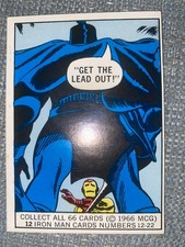 1966 Donruss Marvel Super Heroes Iron Man card #12 picture
