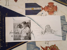 Lt. (jg) HOWARD F. CLARK VF-3 KIA Battle of Coral Sea Signed '38 USNA Small Pic picture