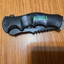 Metallica Rock Band  Spring Assisted Open Pocket Knife9” picture