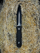 *RARE*-EOS Thresher(Full Size) Dagger-Two-Tone Blade, Carbon Fiber Scales CPM-3V picture