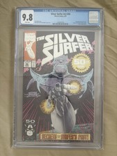 Silver Surfer #50 Embossed Silver Foil CGC 9.8 picture