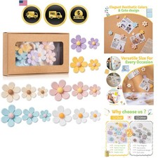 Homestheix - 3D Flower Magnets for Fridge 16 Pcs - Fridge Magnets Cute - Stro... picture