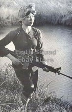 WW2 Picture Photo guerrilla woman in vietnam 6047 picture