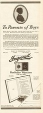 1917 Ingersoll Radiolite Pocket Watch To Parents of Boys Vintage Magazine Ad picture