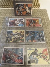 💥 Rare 1966 Topps Batman (7) Card Lot w/ Penguin , Robin , - Various Condition picture
