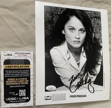 ROBIN TUNNEY SIGNED PRISON BREAK 8X10 PRESS PHOTO MENTALIST ACTRESS W/ JSA COA picture