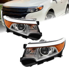 Duolctarms Pair Halogen Headlight Headlamp Assembly Compatible for 2011-2014 For picture
