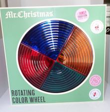 MR. CHRISTMAS LED ROTATING COLOR WHEEL-CORDED SWITCH-NWT- MULTICOLOR picture