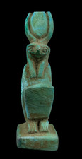 Ancient Egyptian Antiques Horus Falcon Statue Rare Deity Artifact Figurine BC picture