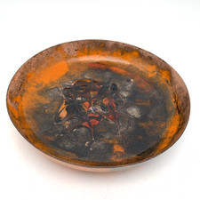 Mid Century Enamel On Copper 6-1/8