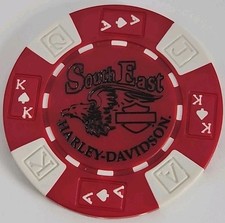SOUTH EAST HARLEY DAVIDSON OF BEDFORD HEIGHTS, OHIO DEALERSHIP POKER CHIP NEW picture
