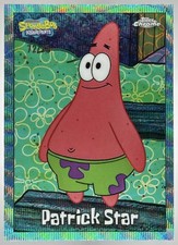 2025 Topps Chrome SpongeBob SquarePants Patrick Star Wave Refractor /175 #24 picture