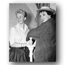 Doris Day, Judy Garland Photo 8x10 1950s Portrait Black And White picture