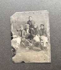 Antique 1860s-70s Tintype Photo Men Uniforms Sailors ? picture