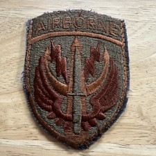 ARMY PATCH,SSI,  SPECIAL OPERATIONS COMMAND CENTRAL, DESERT, BROWN WING. picture