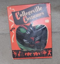 Vtg Collegeville Complete 1950's LG 12-14 Black Cat Costume w/Box never worn picture