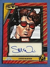 DAREDEVIL 2025 Topps Chrome Marvel Auto Relic Steve McNiven Red /5 Case Hit picture