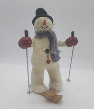 Russ Berrie Sno-Day Memories Snowman Sno-Time For Skiing picture