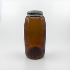 Antique RARE Amber Mason Nov 30 1858 9” Fruit Jar Vintage Reproduction Beautiful picture