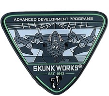 Lockheed Martin® Skunk Works® SR-71 Blackbird®, ADP, Est 1943 PVC Patch, 4 in picture