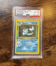 Vaporeon 1st Edition Holo PSA 8 - Jungle Pokemon  picture