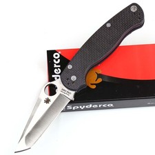 C81 Carbon Fiber G10 Tanto Silver Stainless Steel Lock Back Pocket Folding Knife picture