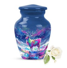 Moose Walking Small Cremation Urns For Human Ashes 3 Inch Urns For Adult Ashes picture