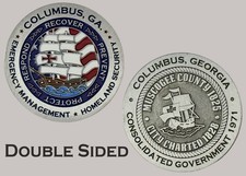 Columbus Georgia Emergency Management HS Challenge Coin  J#39 picture