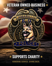 Amarillo K9 Police Challenge Coin – 2” Law Enforcement K9 Coin. 219 picture