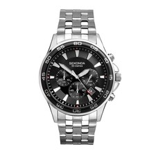 Sekonda Jenson Mens 44mm Chronograph Quartz Watch with Stainless Steel Bracel... picture