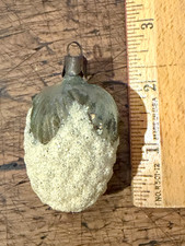Antique German hand-blown mercury glass sugared 