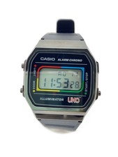 CASIO Quartz Digital Watch, Rubber Strap, Black, A168WE UNO picture