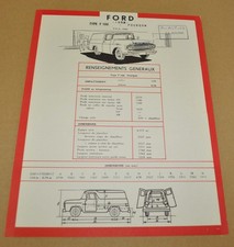 1959 F-100 Panel Ford Truck Sales Camion Brochure Prospekt Prospectus FR picture