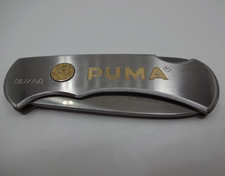 VTG Puma 4 Star Mini Stainless Puma Logo Folding Pocket Knife Made in Germany. picture