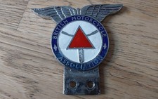 Vintage Car Badge - BRITISH MOTORCYCLE ASSOCIATION Car Badge  - BUTLER JONES picture